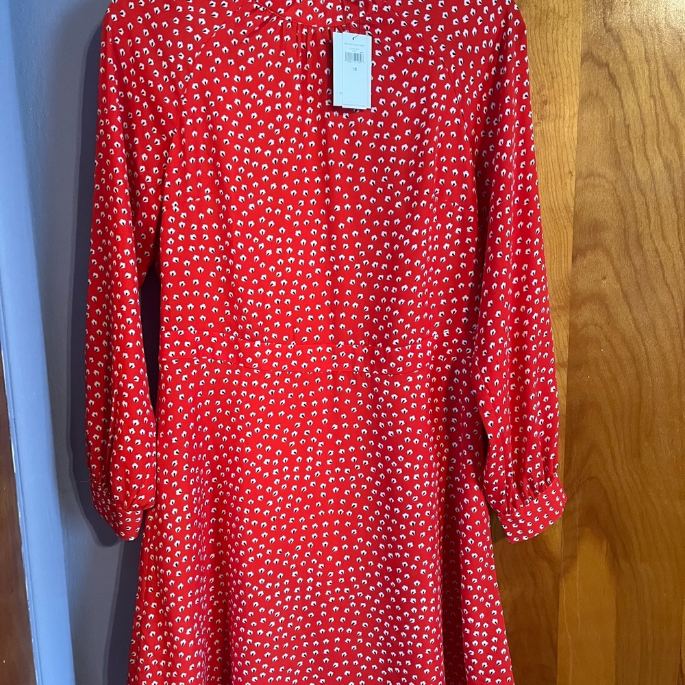 Chic Red Polka Dot Dress
